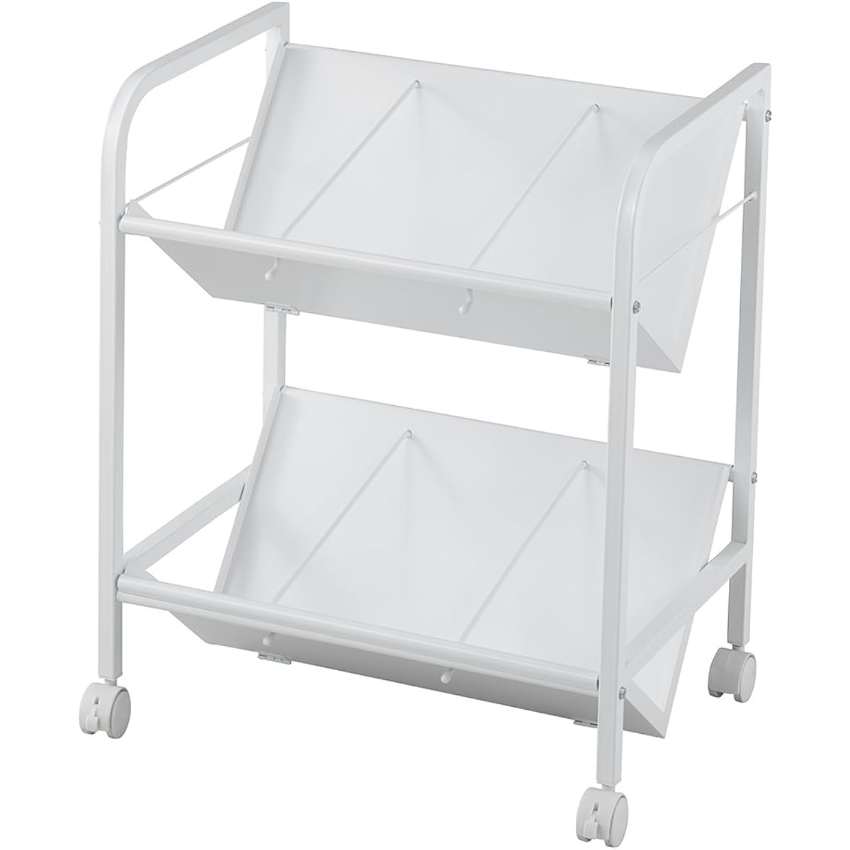 Nakabayashi File Wagon 2 Tier White CWA-002W