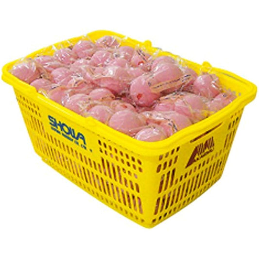 Lucent Akaem Practice Ball Basket Peach Red 10 Dozens (120 Pieces) M-40130 Peach Red