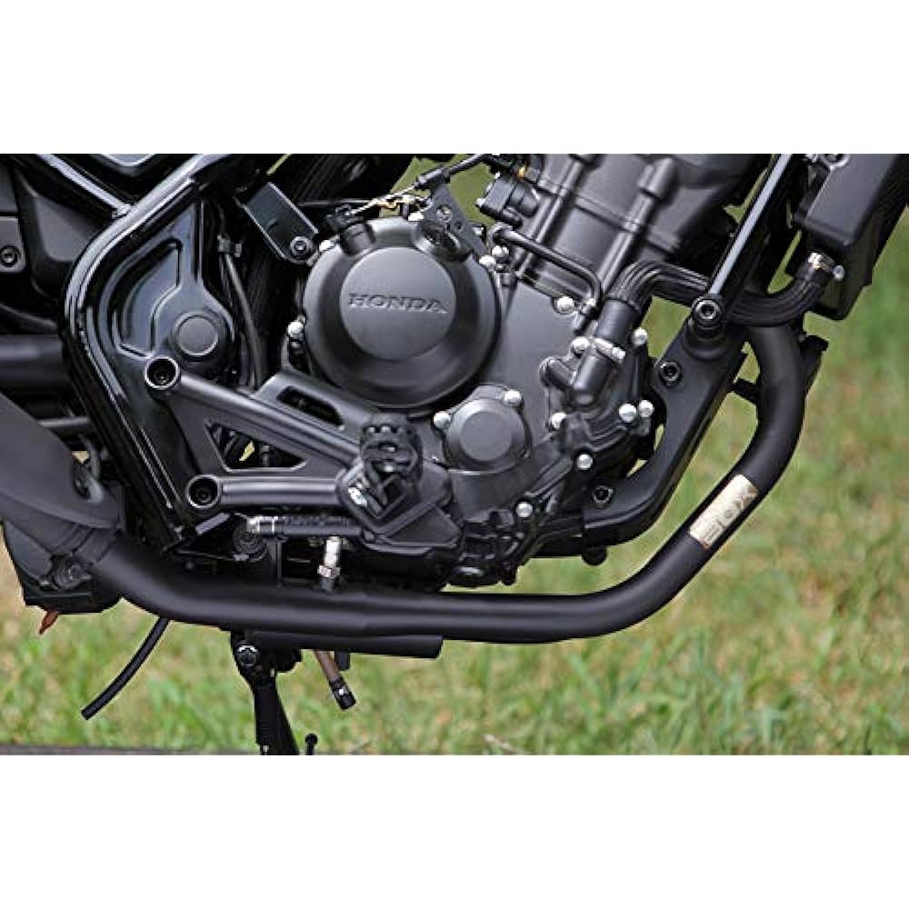 Special Parts Tadao (SP TADAO) Exhaust Pipe Rebel 250 Rebel250 Power Box Pipe JMCA Government Certification POWERBOX PIPE Matte Black RE2-PB-01