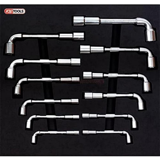 KS TOOLS ULTIMATEplus pipe head wrench set 12 pcs 2/3 System insert 818.1329