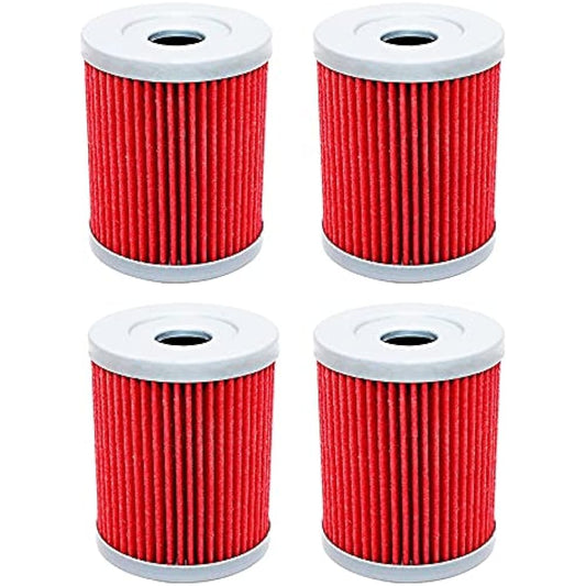 Motorcycle Oil Filter Suzuki AN250 Burgman 250 AN400 Burgman 400 AN400 Burgman Type S 400 DR125 125 SE Raider 125 DR125Y (Accessories Update) (Color: 4pcs)