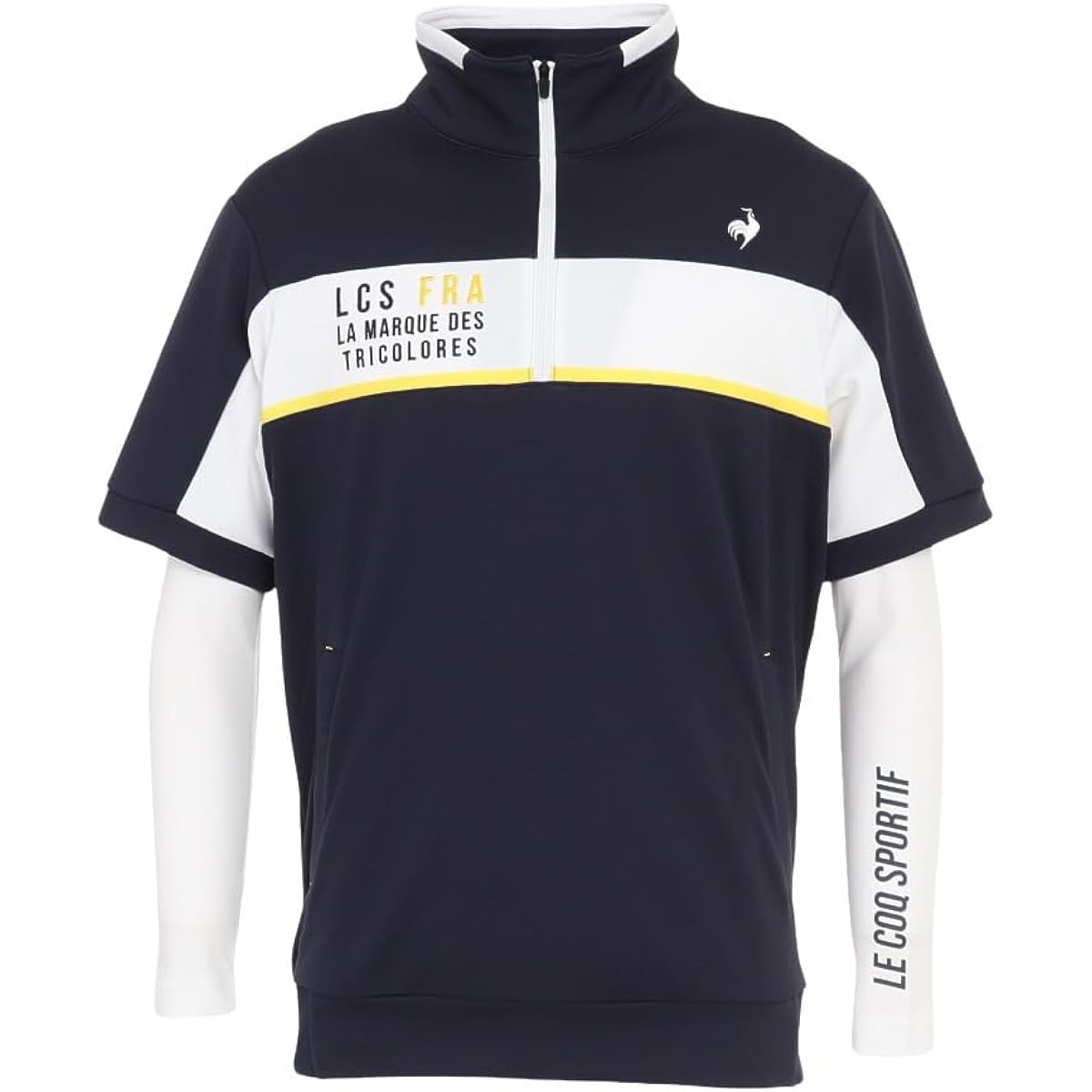 [Le Coq Sportif Golf] Cut and Sewn Inner Layering Midler Stretch Sweat Absorbent UPF50 Golf QGMWJL50W Men's