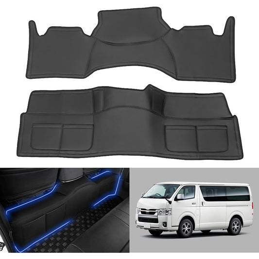 "Domestic Company Sales" SUNVIC Hiace 200 Series Deck Cover, Front & Rear Deck Cover Set of 2, Scratch Resistant, Waterproof, Stain Resistant, Anti-Slip Car Mat, For Hiace 200S-GL Super GL Standard Body, 1 Type/2 Type/3 Type/4 Type/5
