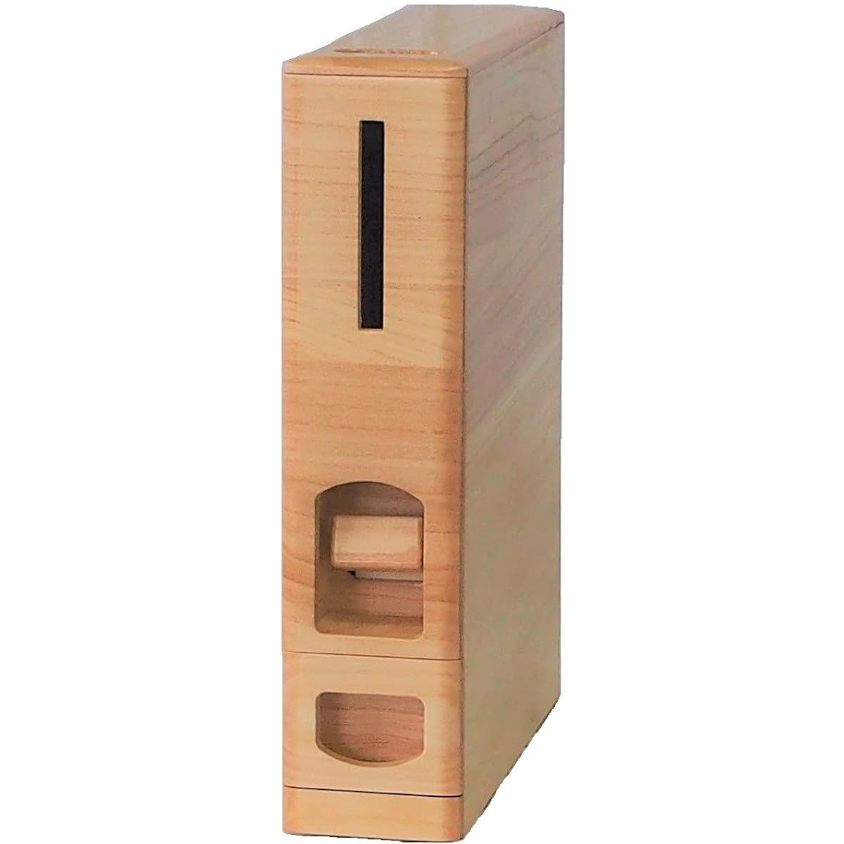 SAMICK Wash-free rice paulownia slim rice dispenser (rice bowl) 6kg with casters RW-210-9 (6kg)