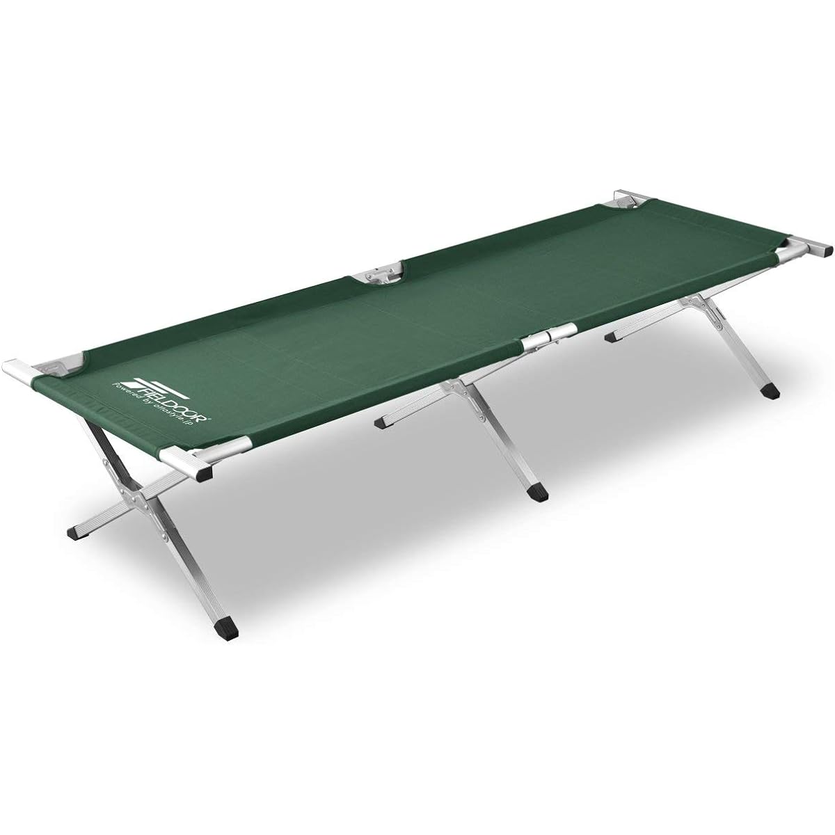 FIELDOOR Outdoor Cot Aluminum Camp Bed Bench Foldable Easy Compact