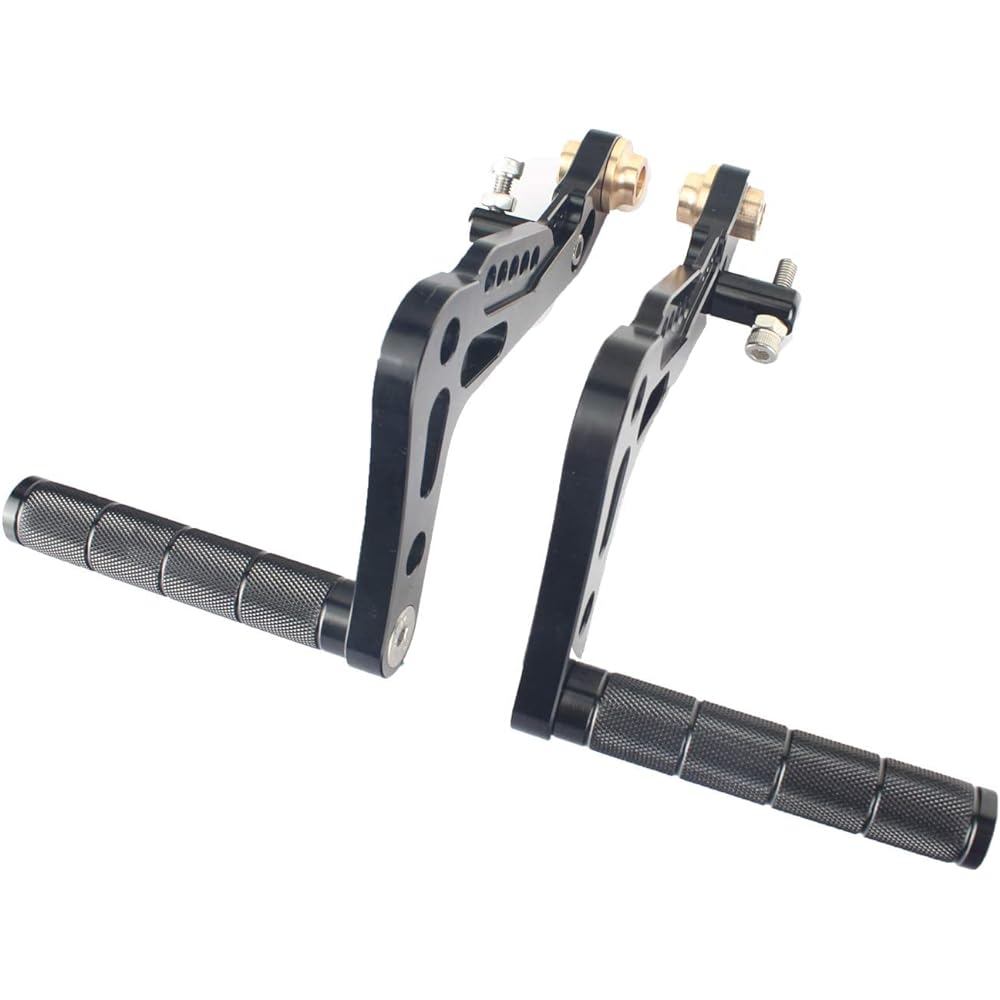 TARAZON Racing Goocert Pedal Set Brake Accelerator Pedal Kit Black Footrest Aluminum