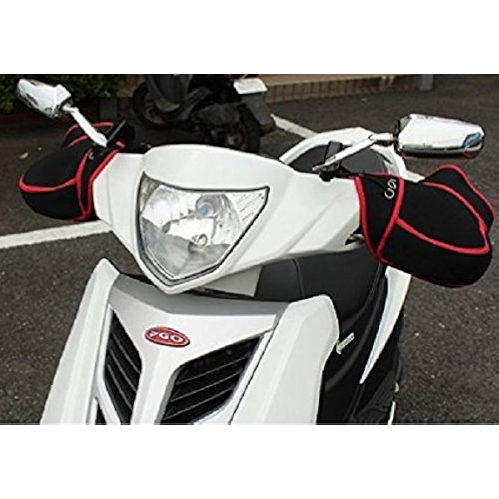 Yamashiro YK-001 Made by Kin Yamashiro Motorcycle Cold Protection Extra Thick Handlebar Cover Black/Navy General Purpose Type