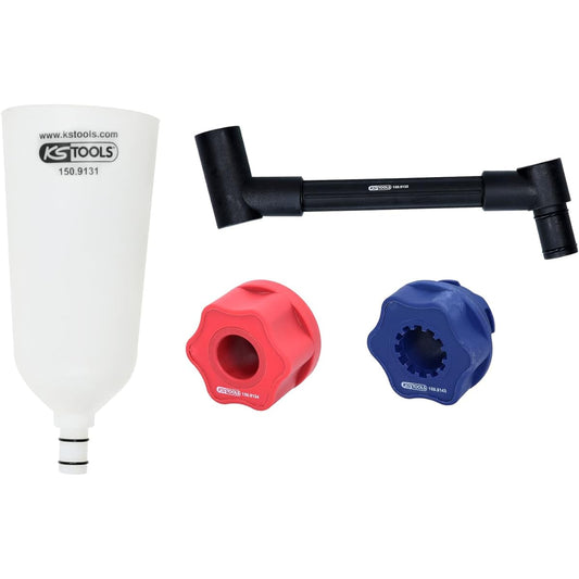 KS Tools Oil fill funnel set with rotating arm for VAG 4 pieces 150.9155