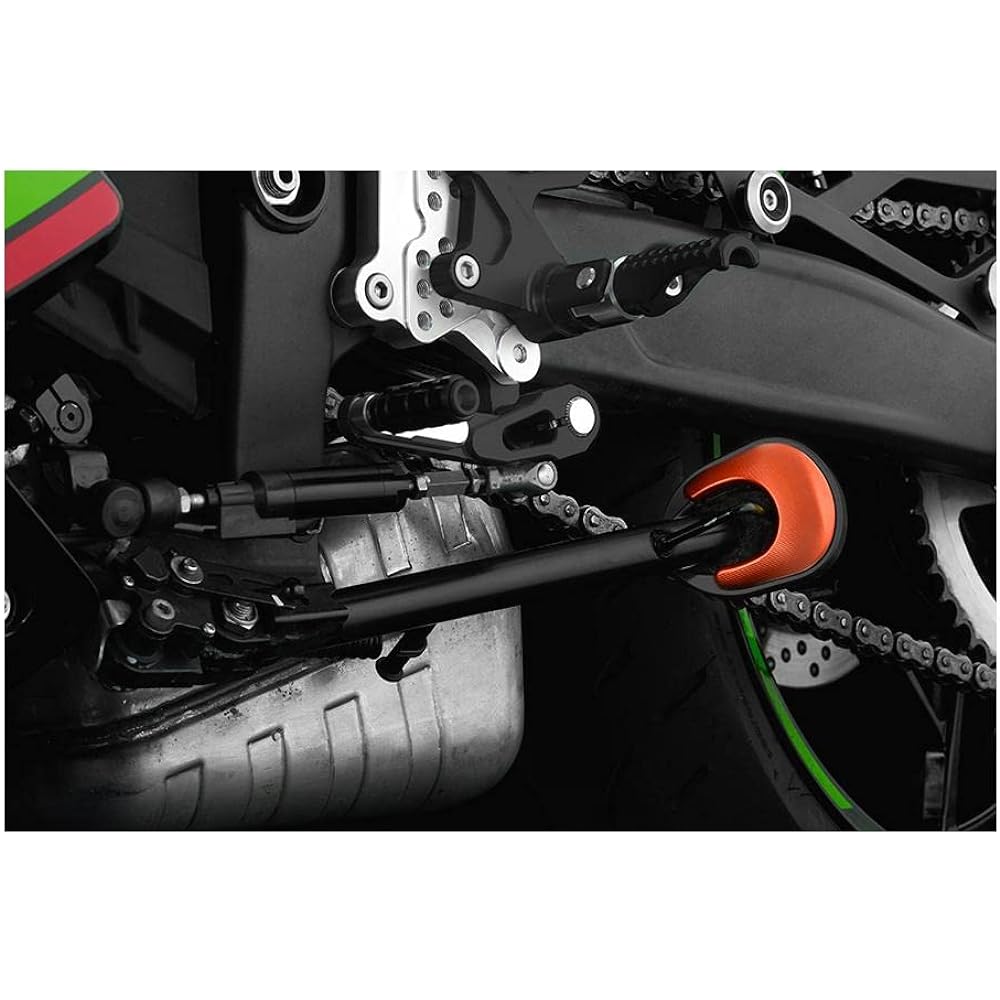 BIKERS Side Stand Expansion Plate Ninja250 Ninja400 ZX-25R Aluminum Flat Foot Orange BK-K0458-ORG