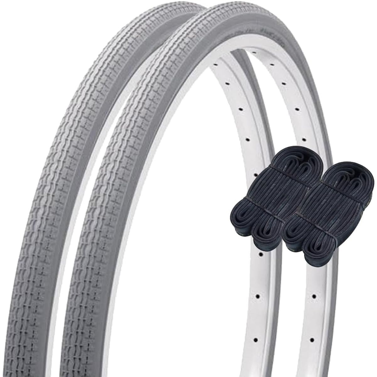 Shinko 18 Inch Wheelchair Tire Tube Set of 2 Each Pair Roll Wheelchair Tire 18 x 1 3/8 Gray W/O SR120 60225 Bicycle