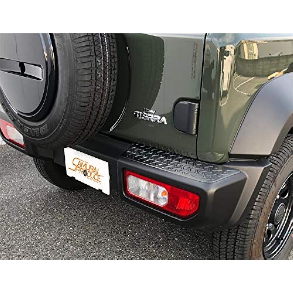 Samurai Produce Suzuki Jimny Sierra JB74 Rear Bumper Plate Banded Steel Plate 3P Black Hairline