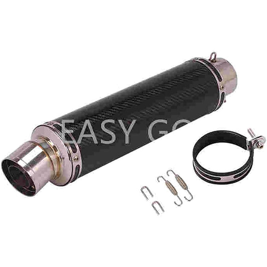 Bike Slip-on Muffler Bike Silencer General Purpose 60.5mm Length 450mm (B, 450MM)