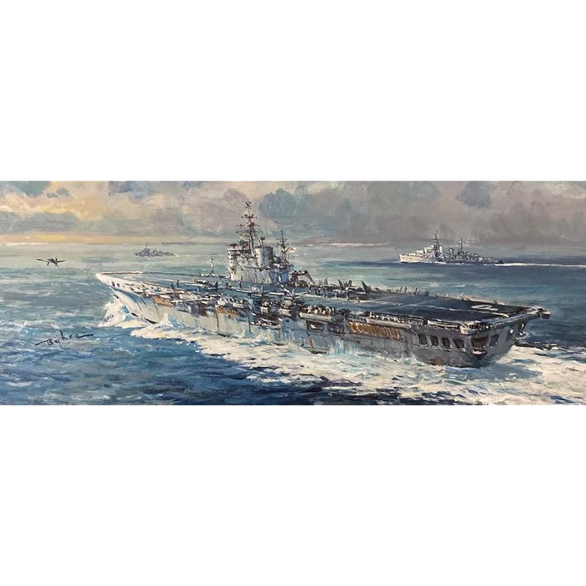 Imperial Hobby Production 1/700 Royal Navy Aircraft Carrier HMS Triumph 1947 Plastic Model IHP7002