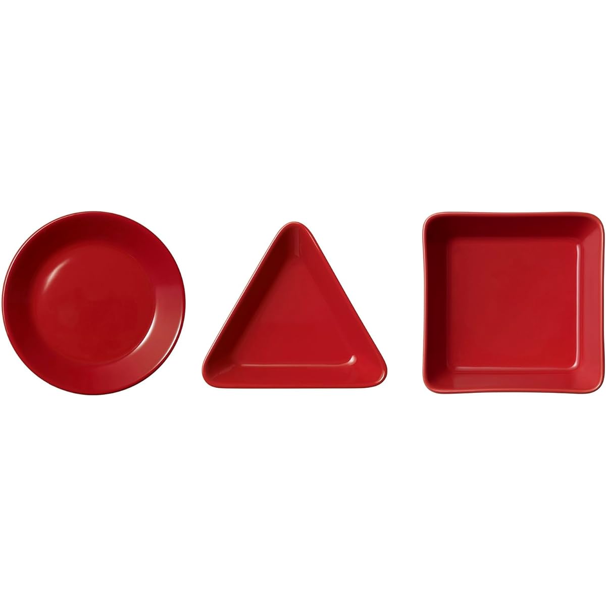 [Regular Imported Product] Iittala Teema Mini Serving Set (Set of 3 Small Plates) Red 1006155