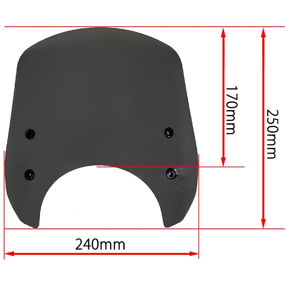 World Walk BOLT/C/R Fork Mount Screen Short Smoke ws-26-2ss for SCR950