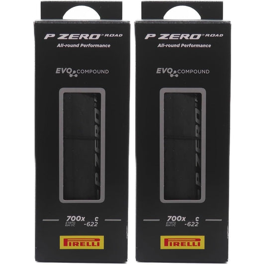 Set of 2 PIRELLI P ZERO ROAD Clincher Tire P Zero Road WO 700C [Parallel Import]