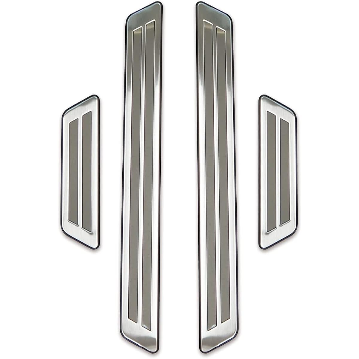 Echoes Products Nissan Note E13 Aura FE13 e-power aura Side Step Scuff Plate Kicking Plate Silver Hairline Outer Scuff Protection Scratch Prevention Accessory Optional Custom Parts