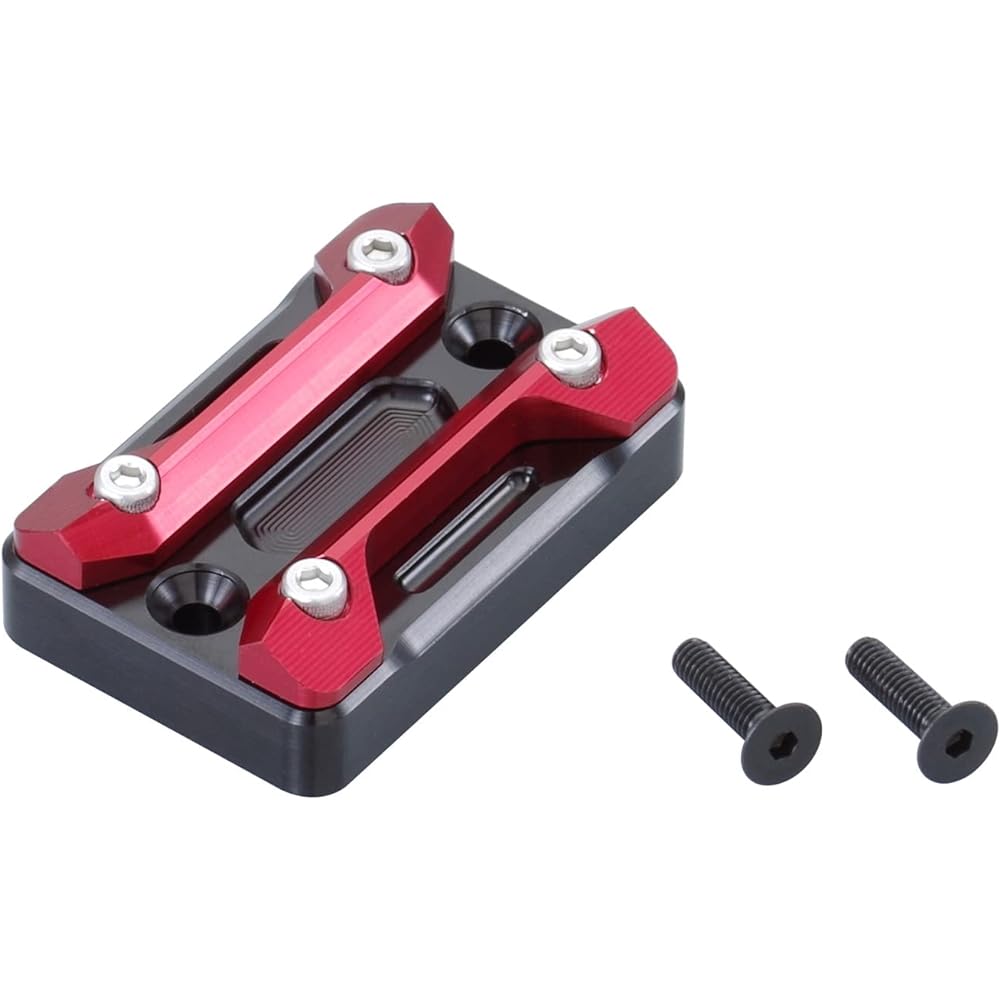 KITACO Master Cylinder Cap Type 2 (Black/Red) Grom Ducks 125 Super Cub C125 CBR250R GB350/S PCX125 Cygnus X etc. 524-0002030