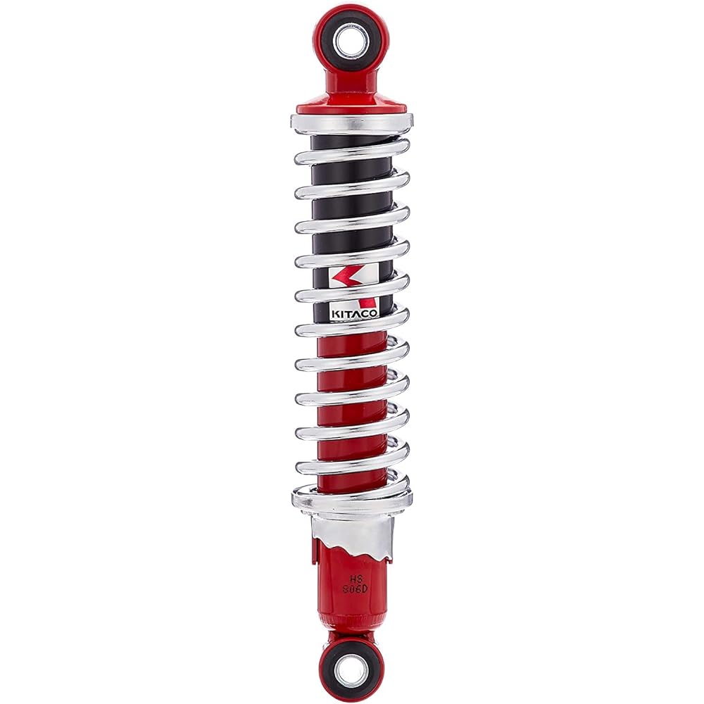 KITACO Rear Shock Red/Plated Monkey 520-1083120 Free Length: 265mm (Normal Length)