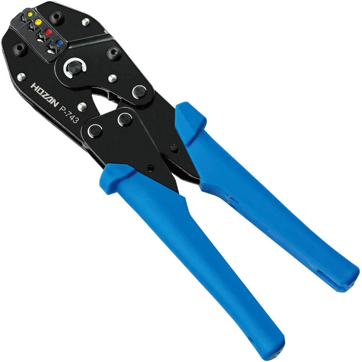 HOZAN Crimping Tool (For Insulated Crimp Terminals) Crimping Pliers Applicable Sizes 0.3/0.5/1.25/2 P-743