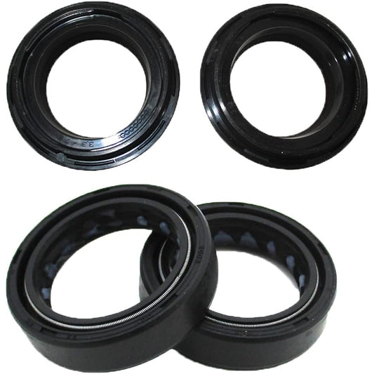 Black Front Fork Seal Dust Cover Set 33x46x11mm 33x46x14mm Pit Dart Bike ATV Quad