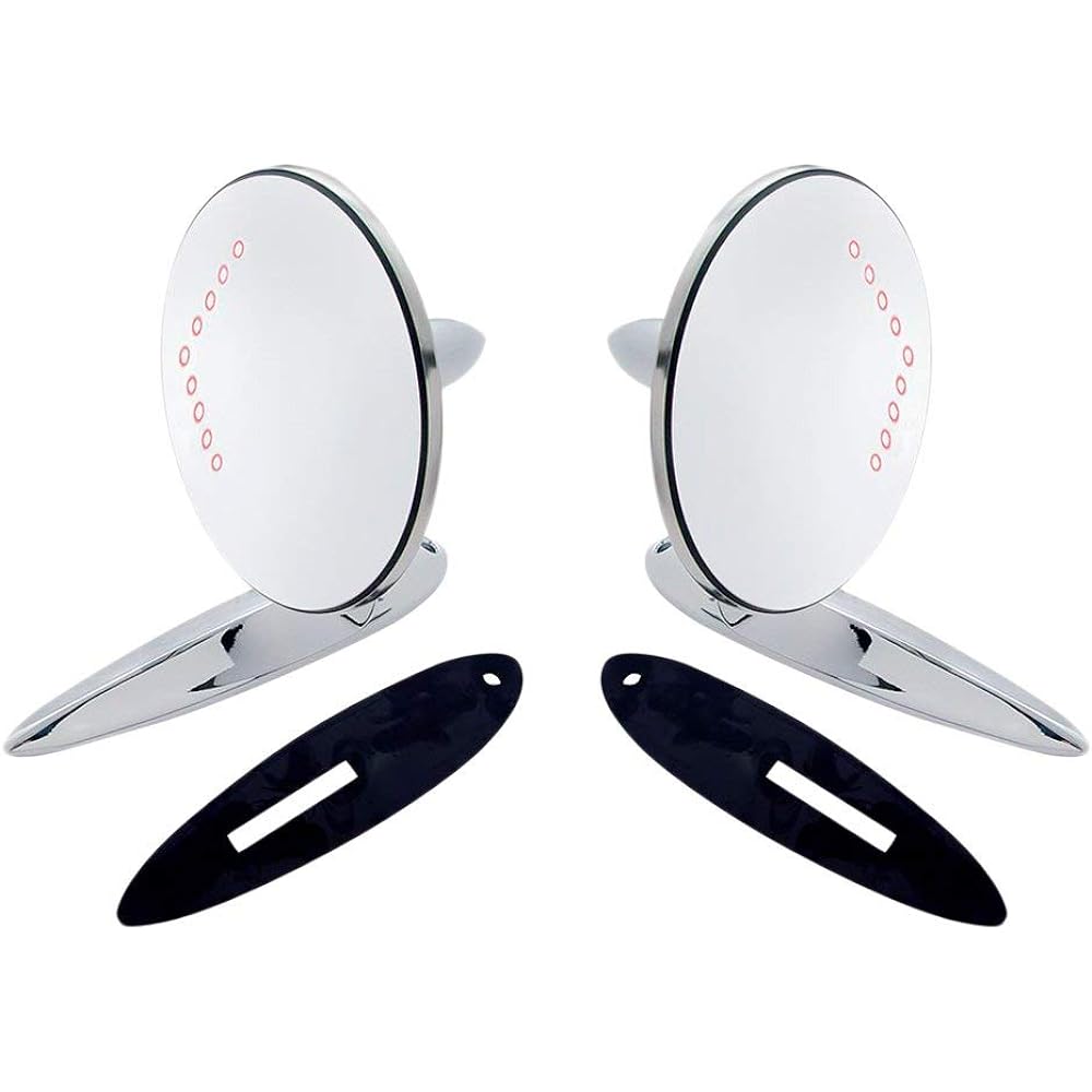 United Pacific Industries 110746 Outdoor Mirror Bundle with LED Turn Signals for 1955-57 Chevrolet Passenger Cars, 1 Pack