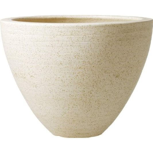 Plus Garden Flowerpot Cover Nest Middle Φ390mm No Bottom Hole Ivory Shigaraki Ware 401-03