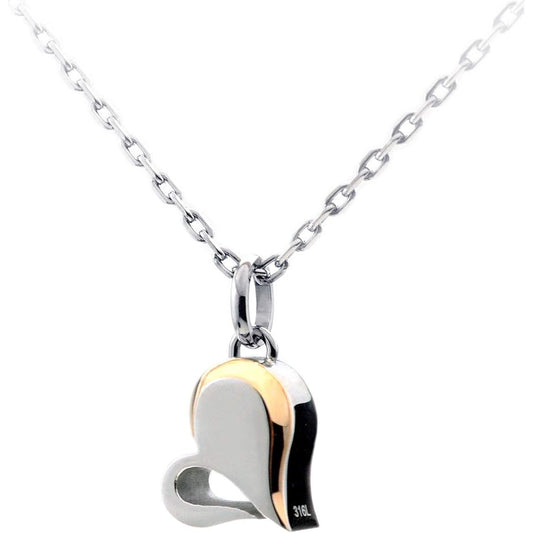 Jewel of Memory Ashes Pendant, Ashes Necklace, Hand-held Memorial, Ashes Container, Stainless Steel, 316L, Men's, Women's, 2 Chains Included, Heart