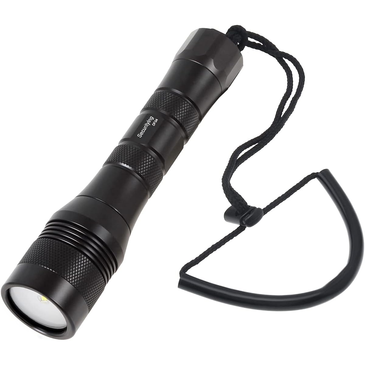 SecurityIng DF04 Diving Light LED Flashlight Underwater Light 1050 Lumens IPX-8 Waterproof Can be used up to 150M Underwater Bright Diving Flashlight Diving Light Wide Diving Fishing Outdoor (Batteries Sold Separately)