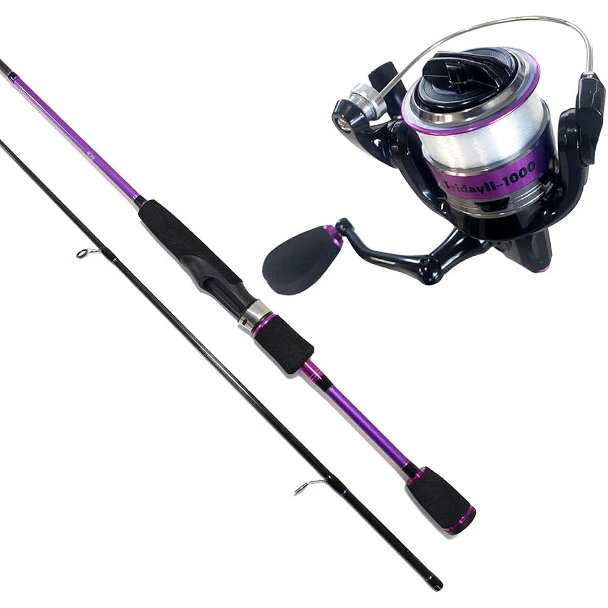 Cage fishing equipment Ajing/Mebaring introduction rod (MJ-682) & reel set with line (ajimebaruset-02)