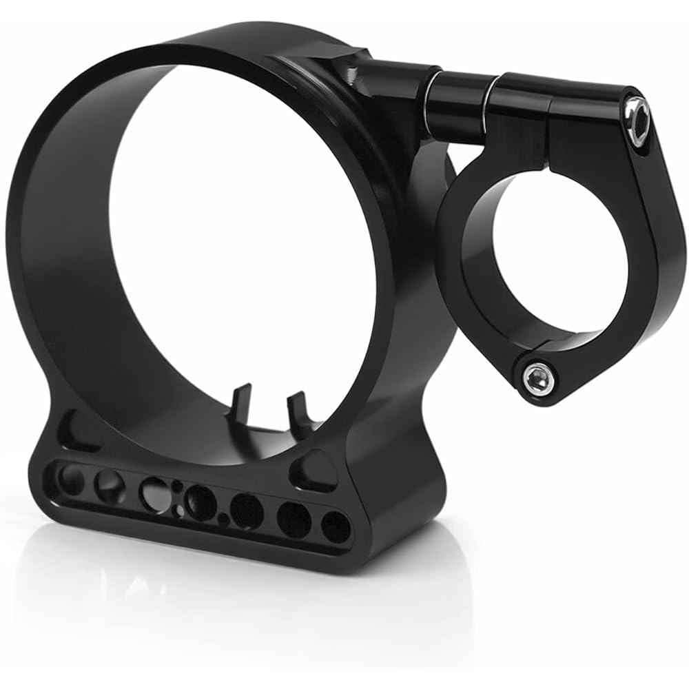 Amazicha Black Side Mount Speedometer Relocation Bracket Compatible with Harley-Davidson Sportster XL883 X1200