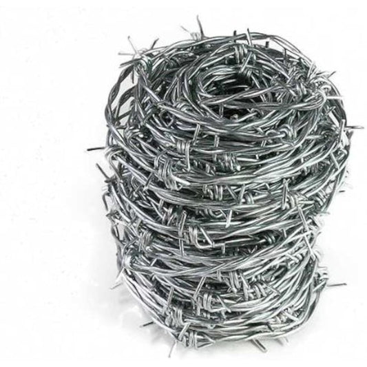 High Logic Barbed Wire Barb 100m Roll K-982 Silver