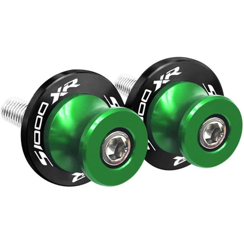 DOOREX Motorcycle Swingarm Spool Slider 8mm Bike Stand Screw Slider Protection BMW S1000XR S1000xr S1000 XR 2014-2021 2020 Swingarm Slider Spool (Size: B Green)