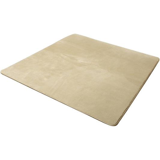 Ikehiko Rug Carpet 1.5 tatami Plain Flannel Flan Eyes Beige Approx. 130 x 185cm Hot Carpet Compatible #9810213