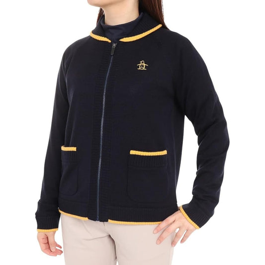 [Munsingwear] Sweater Windproof Full Zip Knit Blouson Warm Golf MGWWJL02 Women's