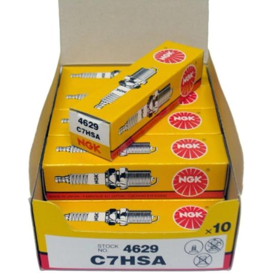 NGK 4629 C7HSA Standard Plug -X10 Pack -Scooter Mopet Autobi ATV UTV