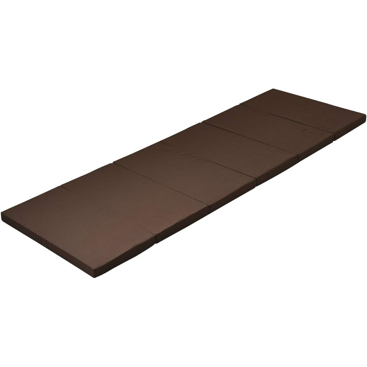 [Achilles] Folding Mattress, Hard, High Hardness (265N), Back Pain, Small, Semi-Single (Width 60 x Length 180cm), Antibacterial, Deodorizing, Thickness 4cm, Sleeping in the Car, Disasters, Lying Down, Six-Fold, Compact, Brown, MK6-SSS BR