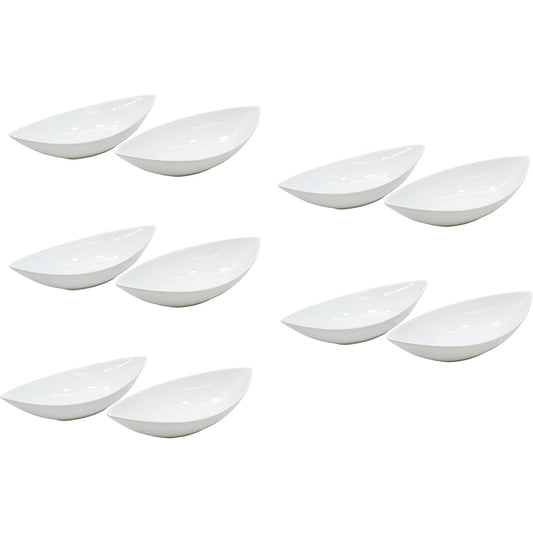 Castle Enterprise [Commercial use set] New Western food restaurant's durable plate series, oval curry plate, set of 10