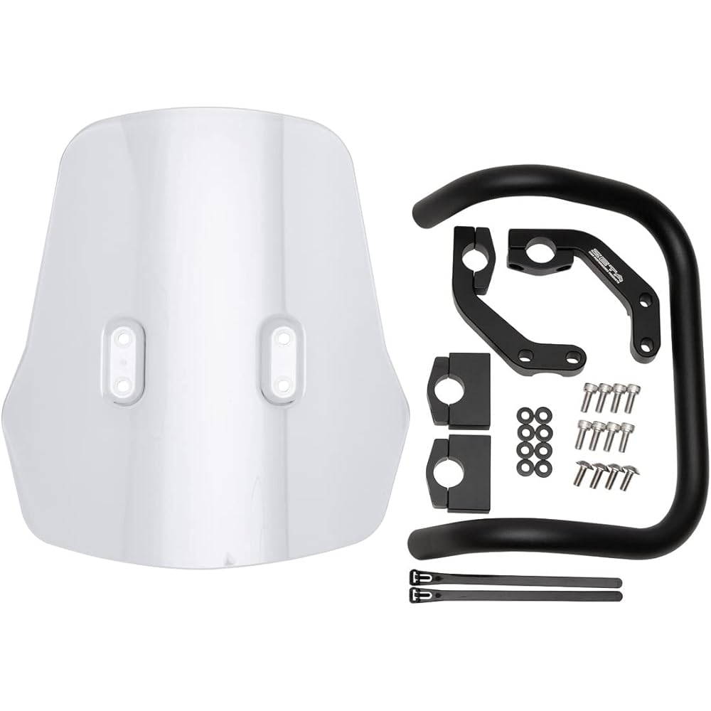 ZETA Adventure Windshield CRF250L/M '12-20,CRF250L/(S) '21-23(MD47) with screen mount bar ZE70-1001