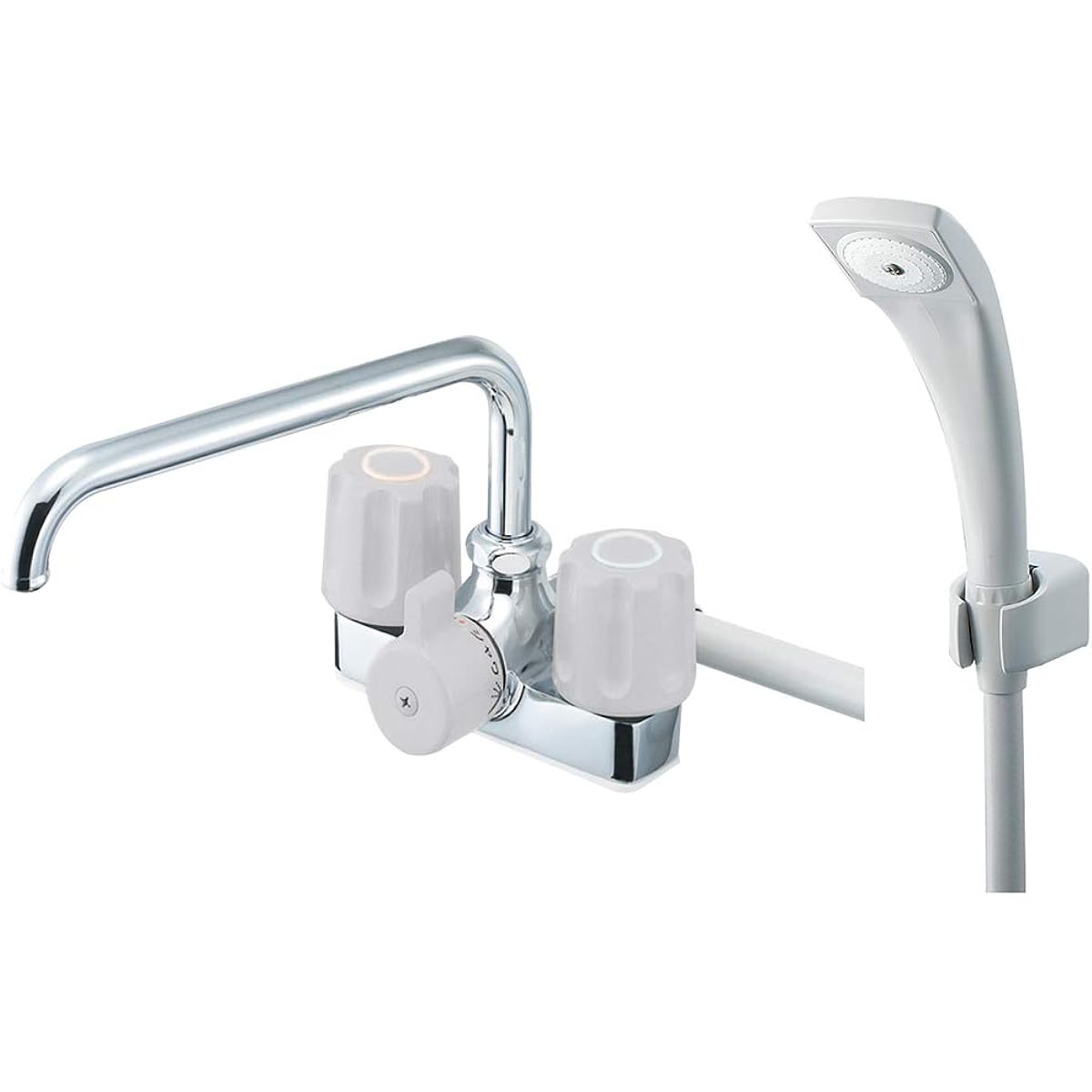 Sanei faucet fittings [SK710-LH] Two bubble deck shower mixer faucet