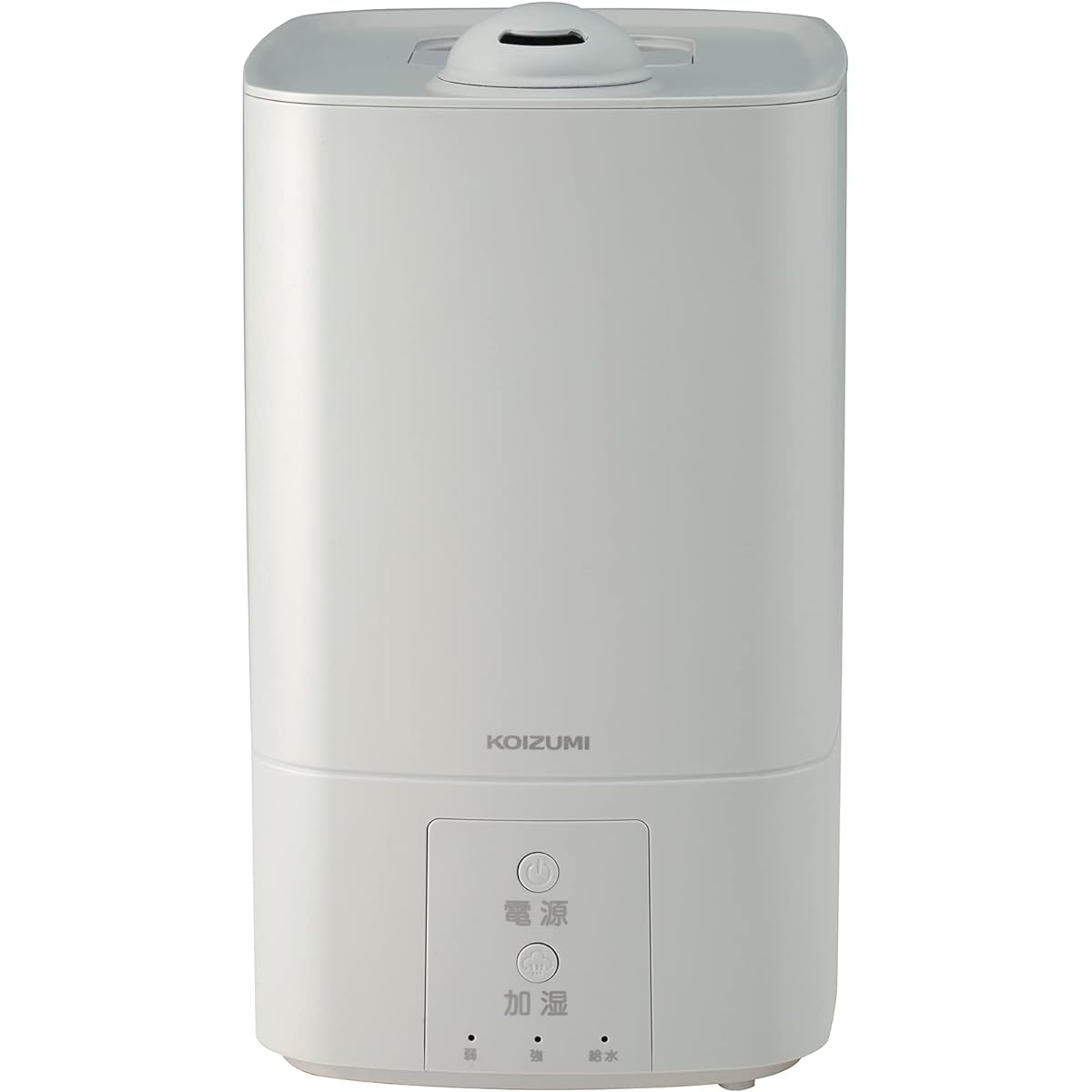 Koizumi Humidifier Large Capacity Steam Type Heating Type 4.5L Water Supply from Above Easy to See Operation Buttons Gray KSK-3011/H