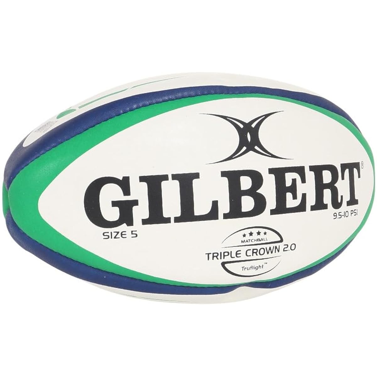 GILBERT Rugby Ball Triple Crown 2.0 (No. 5) GB-9181 GB9181 Green