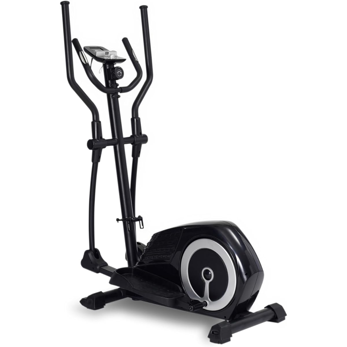 ALINCO Cross Trainer, Magnetic Load, 8 Levels of Load, Physical Fitness Evaluation Function, Heart Rate Measurement, Includes Tablet Tray, Includes Casters, Aerobic Exercise, Home Trek Trainer AFC1000 Black