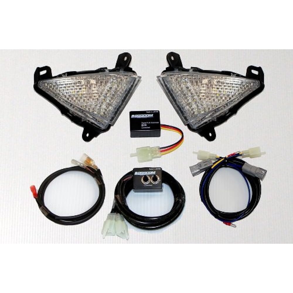 BOSSCOM LED turn signal with built-in daylight function clear lens/position white for front 1400GTR [CONCOURSE14] 1400GTR-01WH