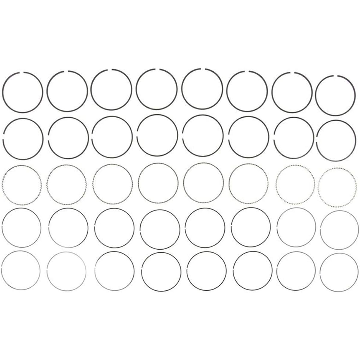 MAHLE 41859cp Molly Ring Set (GMC TRK 4.8L/5.3L 1999-2002) Standard
