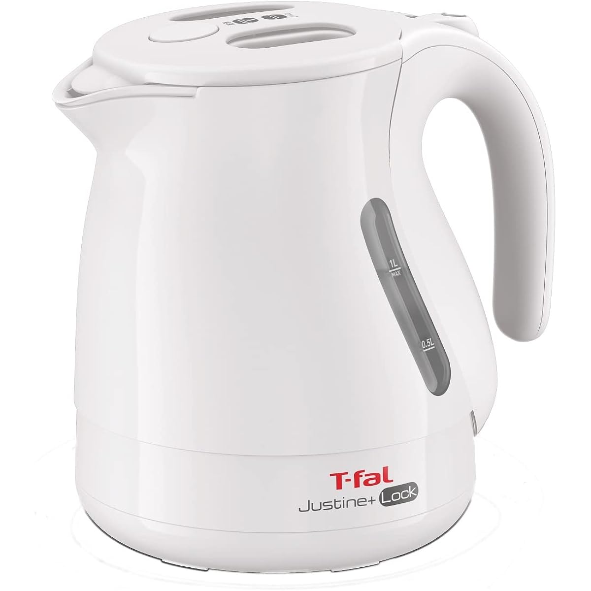 Tefal Electric Kettle 1.0L Tipping Over Hot Water Leak Lock "Justin Plus Lock White" KO4421JP