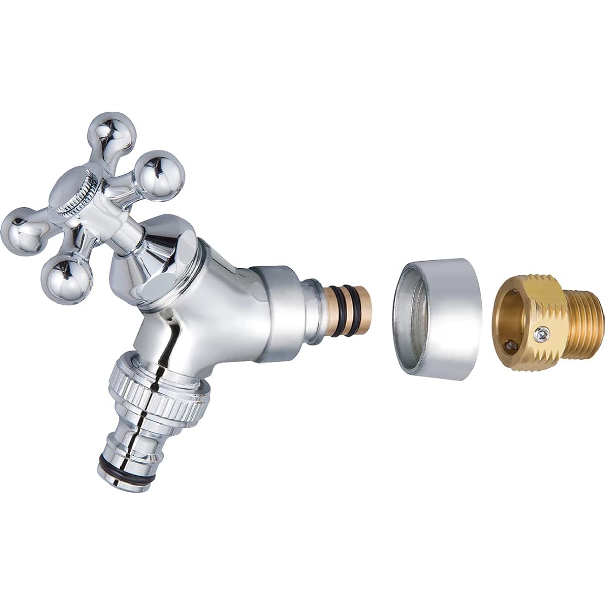 UNISON Easy Faucet Hose Adapter Set Silver 603902510