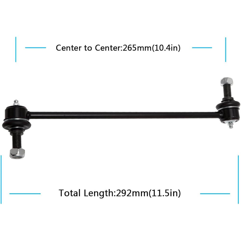 AUQDD 2 Piece K750385 Front Swell Stabilizer Link 11-14 CHRY-SLER 200,07-10 SEBRING /08-14 DO-DGE AVENGER, 07-12 Calibur /07-17 JE-EP Compass Patriot