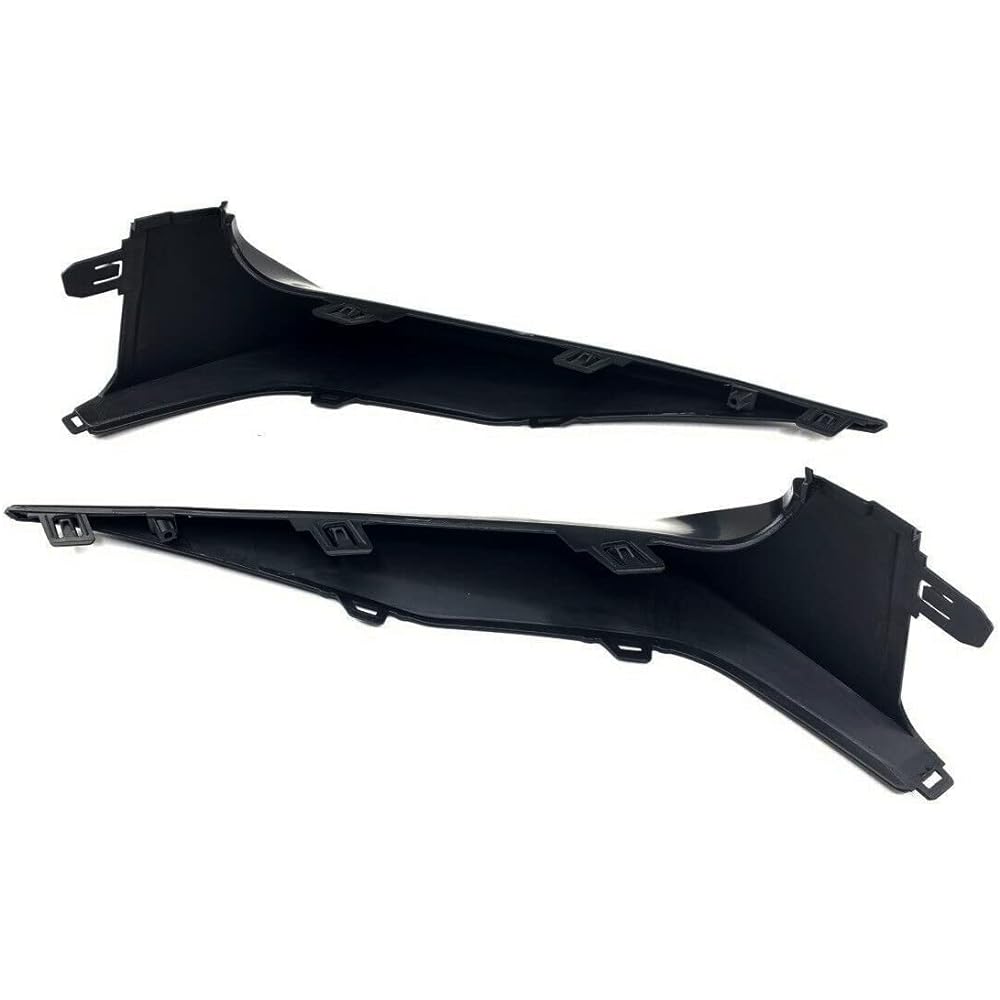 Front bumper lower lip guard molding trim 2020 2020 2021 Replacement driver for Toyotakorola SE XSE and passenger side lip printter cover cover spoiler defluser deflector black trim set