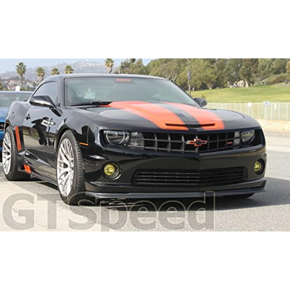 [GT-SPEED] SLP style polyurethane Front bumper lip, 2010-2013 CHEVY CAMARO SS/V8 bumper only (not compatible with V6 bumper).